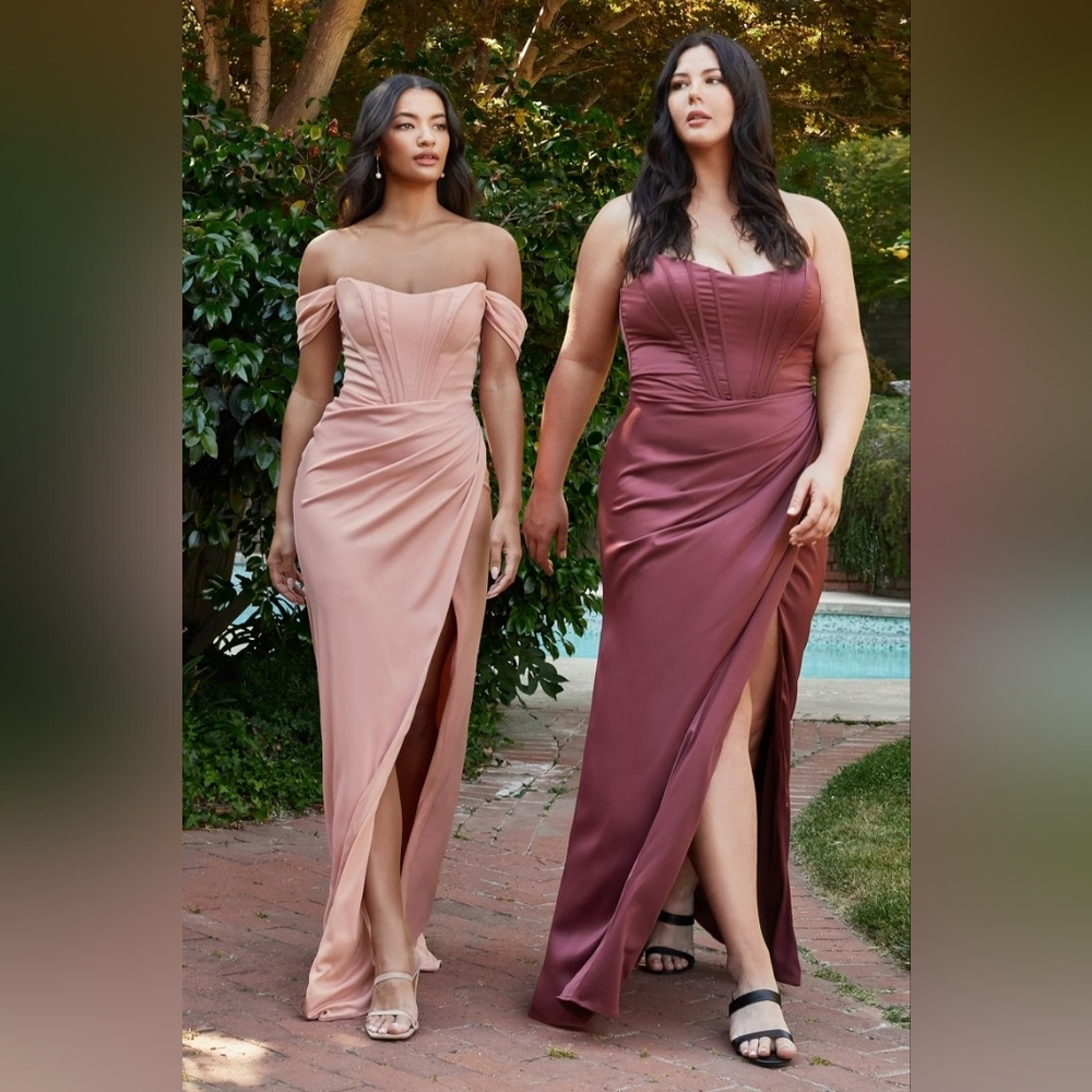 Elegant Women's Off-Shoulder Evening Dress